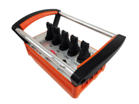 Control Remoto Inalámbrico Portátil para Grúas, Control Remoto para Vehículos Hidráulicos, Alcance de 500 m, Resistente al Agua IP68, Plástico