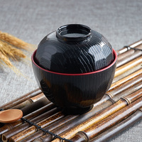 Bol à soupe miso japonais en gros avec cuillère, qualité restaurant, bol à céréales et riz