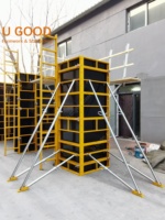 Coffrage modulaire réutilisable en acier, identique au système Peri, pour les murs et les colonnes, systèmes de coffrage efficaces