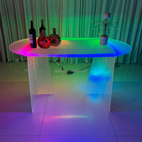 Table de mariage en acrylique moderne et élégante, table à dessert transparente, mobilier de décoration pour fêtes, banquets et événements, vente en gros d'usine, personnalisable