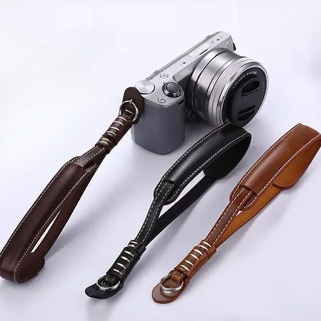 Portable PU Leather Camera Wrist Strap Anti Fall Digital Camera Hand Strap Photography Camera Accessories