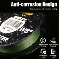 Ligne de pêche tressée SeaKnight W8 II 300m, 8 brins, 17-100LB, PE multicolore, ligne principale flottante pour la pêche en mer, sur la plage et en surfcasting