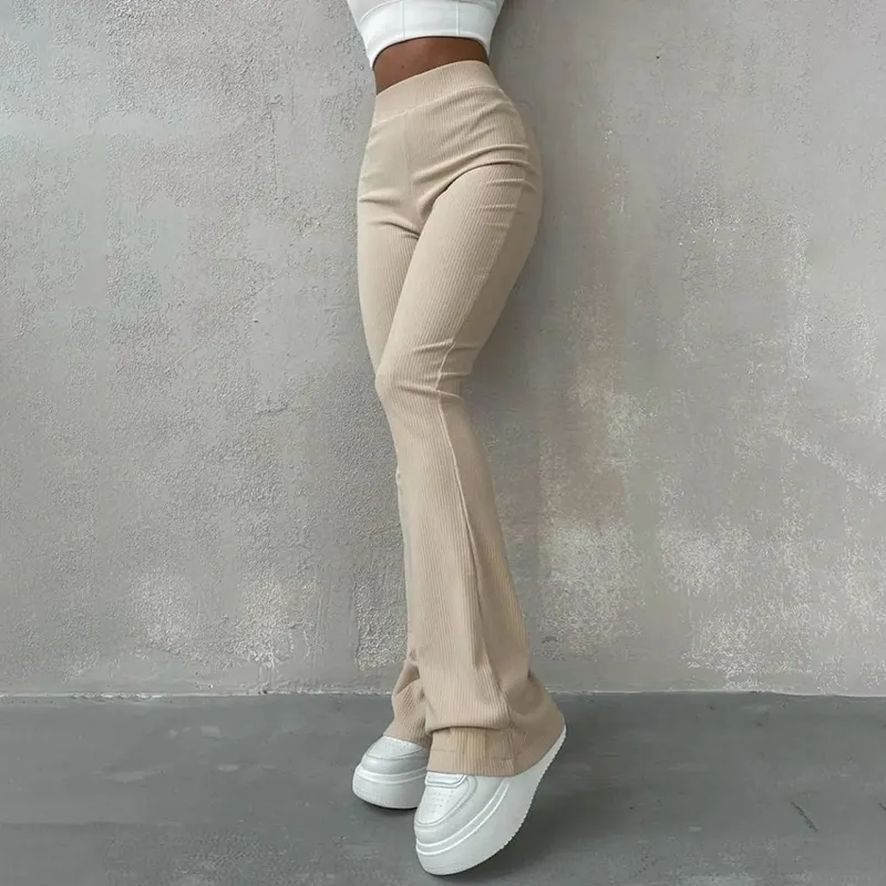 Cutenova M22PT447 Fall 2022 Women Clothes Streetwear Flares Women's Trousers Long Pant Yoga Wide Leg