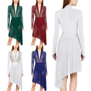 Vestidos <span class=keywords><strong>de</strong></span> Baile <span class=keywords><strong>de</strong></span> Tango para Mujeres Adultas, Vestidos <span class=keywords><strong>de</strong></span> <span class=keywords><strong>Danza</strong></span> Lírica con Volantes, para Actividades, Recitales y Competiciones, Fabricantes - Product Image 1