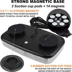 48 LED High Visibility <strong>Emergency</strong> Safety Warning Led Roof Flash Automotive <strong>Emergency</strong> Strobe <strong>Light</strong> - Product Image 4