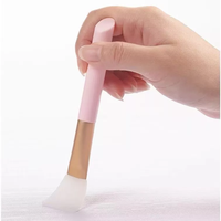 Brosse de masque facial de maquillage en silicone avec logo personnalisé Brosse applicatrice cosmétique Nettoyant Emballage et produit d'impression