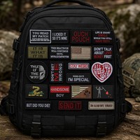Patch en plastique brodé écologique tactique et amusant, personnalisable, avec auto-agrippant pour vêtements et chapeaux
