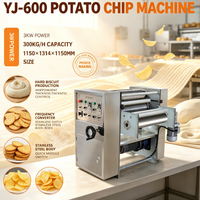 YJ-600 Commerciële Aardappel Snijmachine SUS304 RVS Aardappelchips Snijmachine voor Snackfabriek