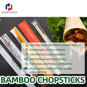 Venta al por mayor de <span class=keywords><strong>palillos</strong></span> <span class=keywords><strong>chinos</strong></span> desechables de bambú diseño clásico para acampar y aventuras al aire libre Impresión de logotipo personalizado - Product Image 6