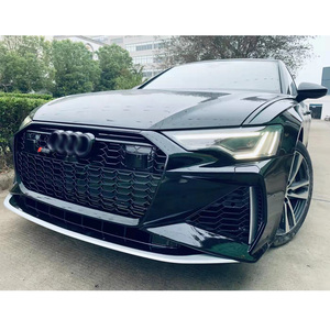 Pour <span class=keywords><strong>Audi</strong></span> <span class=keywords><strong>A6</strong></span> C8 2019-2022 Mise à niveau vers le modèle RS6 Kit carrosserie de lifting comprenant l'assemblage du pare-chocs avant et arrière - Product Image 5