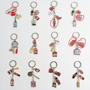 2025 moda <span class=keywords><strong>Londres</strong></span> autobús rojo cabina telefónica país bandera Big Ben encantos llavero recuerdo llavero DIY <span class=keywords><strong>Londres</strong></span> encantos - Product Image 3