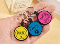 Laisses et harnais de colliers pour animaux de compagnie en silicone écologique Logo personnalisé/conception à glissière de texte Réduction de commande en gros hypoallergénique