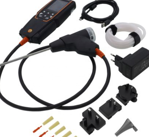 เครื่องวิเคราะห์ก๊าซไอเสีย Testo 310 II หมายเลขสินค้า 0563 3104 01,พารามิเตอร์การวัดโดยใช้ O2, CO, CO2, ก๊าซไอเสีย และอุณหภูมิโดยรอบ - Product Image 4
