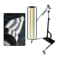 Lampe d'inspection PDR pour débosselage, lampe de réparation de bosses avec support réglable en hauteur