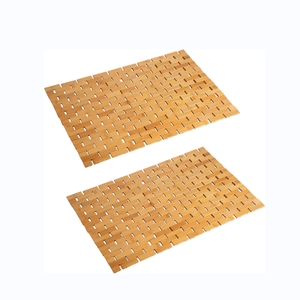 bamboo bath mats for bathroom non slip waterproof bathmat wooden