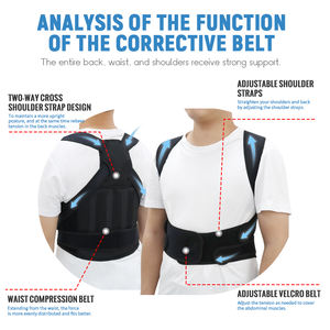 Penyangga Punggung Ortopedi Korektor Postur untuk Meredakan Nyeri dan Penyelarasan Tulang Belakang Tali Penyangga Punggung dan Bahu yang Dapat Disesuaikan - Product Image 2