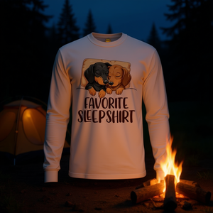 Camicia da notte a maniche lunghe per cani Dachshund Doxie, la biancheria da notte preferita per gli amanti degli animali domestici - Product Image 2