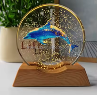 Veilleuse LED de luxe 80 mm, système solaire gravé au laser 3D, pas cher