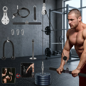 Système de musculation à domicile Ecomerfit Tech avec kit de poulies et accessoires pour l'entraînement des biceps et des triceps - Product Image 3