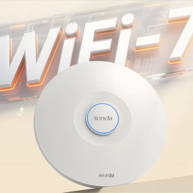 Tenda BE5010 5010 Mbps Wireless Speed2.4 GHz and 5 GHz Dual-Band WiFi7 PoE Power Supply Ceiling Access Point