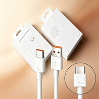Câble USB-A vers Type C à charge rapide 6A, en PVC avec boîte de vente au détail, protection anti-tension renforcée, 1M 2M pour téléphone Android, voiture, OEM, vente en gros