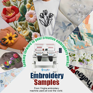 Máquina <span class=keywords><strong>de</strong></span> Bordar Inteligente Yinghe <span class=keywords><strong>de</strong></span> 2 Cabezales, 9/12/15 Agujas, Pantalla LCD en Tiempo Real, Compatible con Corte Láser y Protección Infrarroja - Product Image 5