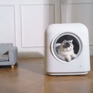 APP kontrol timbangan pintar induksi toilet kucing otomatis membersihkan sendiri kotak sampah kucing