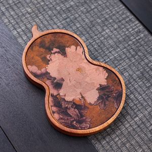 Walnut Wood <b>Tea</b> <b>Tray</b> Irregular Shape Heat Resistant Dry Brewing Stand For Kung Fu <b>Tea</b> Set Storage - Product Image 1