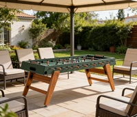 Mesa de Futbolín de Diseño Italiano de Alta Gama con Construcción de Madera para Villas de Lujo, Mesa de Fútbol para Entretenimiento en el Hogar