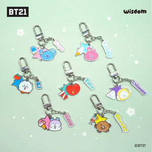 Pour BT21 porte-clés en métal K-CULTURE K-POP pour adultes porte-clés de dessin animé avec accessoires de mode de motif de poupée - Product Image 1