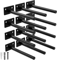 Supports d'étagère en L en acier pour étagères flottantes, design DIY pour la maison, forme à 90 degrés, support de montage en fer pour étagères industrielles