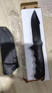 Couteau tactique à lame fixe pour la chasse, le camping, la <span class=keywords><strong>survie</strong></span> et le bushcraft, avec manche en ABS et étui Kydex - Product Image 3