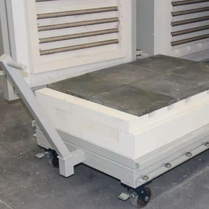 เตาหลอม1400C โบกี้เตาไฟเตาหลอมรถยนต์แบบปรับแต่งได้1200 C - Product Image 1