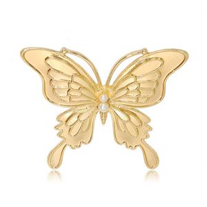Broche de Mariposa Metálico con Diseño de Libélula, Chapado en Oro, para Mujer, Venta al Por Mayor, DIY, Exquisito y a la Moda - Product Image 1