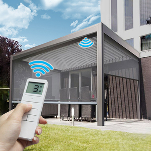 ستارة دوارة آلية مقاومة للرياح والماء للفناء والحديقة والشرفة للحماية من أشعة الشمس - Product Image 6