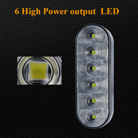 Feux de travail pour camion lourd, 12V, 6 pouces, ovales, diodes LED haute puissance, lentille en polycarbonate, base en aluminium