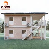 Villa préfabriquée de luxe à deux étages Cbox, bâtiment, jardin, hôtel, complexe hôtelier, maisons conteneurs détachables fabriquées