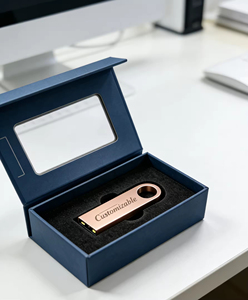 Memoria USB Personalizada con Logotipo de Fábrica, Pendrive Metálico de 8gb, 16gb, 32gb, 64gb, 128gb para Regalos Promocionales - Product Image 2