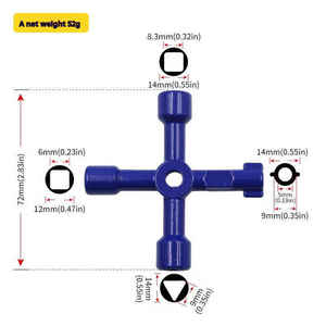 Clé triangulaire intérieure de haute qualité pour ascenseur et compteur d'eau - Product Image 5