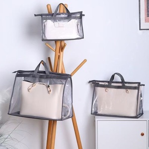 Wardrobe Hanging Storage <b>Bag</b> <b>Transparent</b> PVC Dustproof Moisture-Proof Modern Simple Handbag Organizer GZZEST SC-147 - Product Image 4