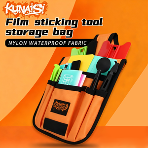 Bolsa Oxford Multibolsillos KUNAISI, Bolsa para Herramientas <span class=keywords><strong>de</strong></span> Coche, Cinturón, Ligera, Duradera, con Placa Metálica - Product Image 6