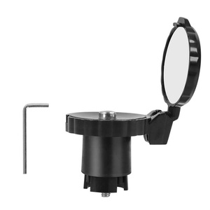 YOUME 1 adet BMX bisiklet gidon dikiz aynası ile 360 rotasyon bisiklet dikiz uyarı ışığı arka görüş reflektör - Product Image 3
