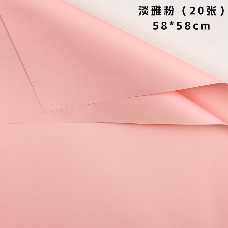 Papier de couleur unie-poudre élégante-20-5858