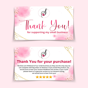 Logo personalizzato lamina d'oro di lusso stampato A6 4x6 Shopping Business grazie biglietti di auguri con busta per matrimonio e compleanno - Product Image 2