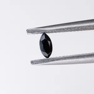 High Quality Natural Gemstone Black Spinel Marquise Cut 2*4mm Jewelry Making Stone Wholesale for Jewelry Making