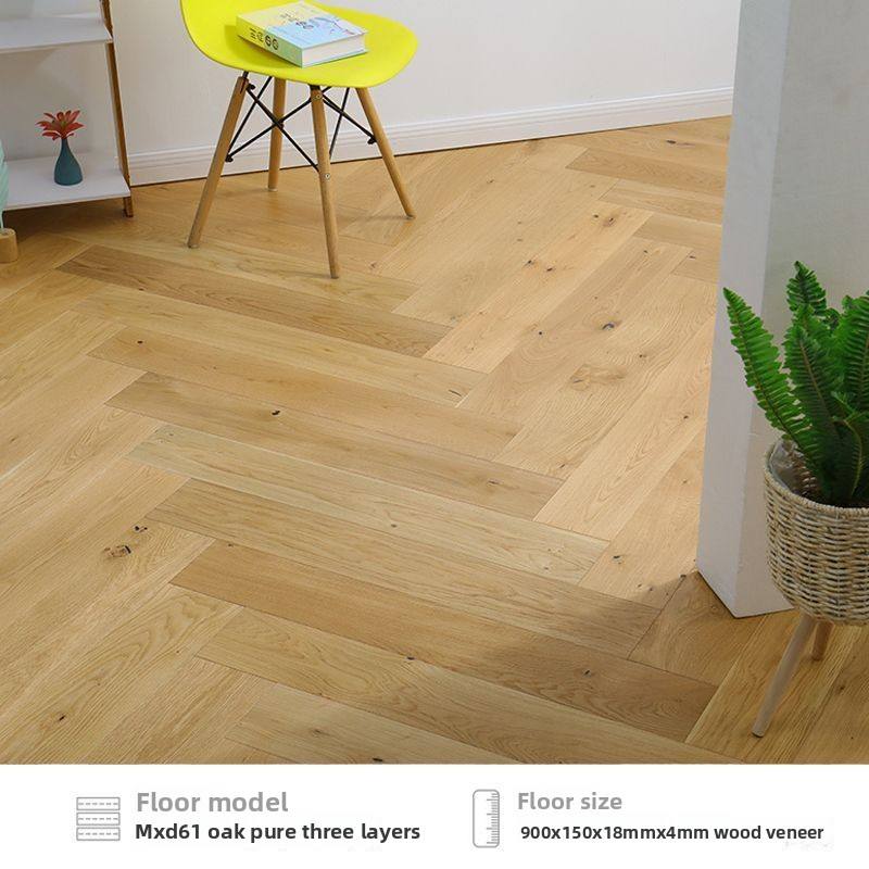 Summary of Three Layer Oak Leather Herringbone Splicing MXD61