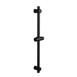 Support <span class=keywords><strong>de</strong></span> <span class=keywords><strong>douche</strong></span> moderne et minimaliste <span class=keywords><strong>en</strong></span> acier inoxydable 304, tube <span class=keywords><strong>rond</strong></span> noir, réglable avec base <span class=keywords><strong>de</strong></span> fixation - Product Image 1