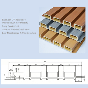 Pannello Murale Esterno CO-07, Resistente agli Agenti Atmosferici, Isolamento Termico, <span class=keywords><strong>Rivestimento</strong></span> Murale in Composito <span class=keywords><strong>Legno</strong></span>-Plastica Altamente Sostenibile - Product Image 2