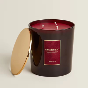 Bougie dans un bocal en verre, luxe, étiquette privée personnalisée, bougies parfumées en cire de soja avec couvercle en métal et emballage en boîtes - Product Image 3