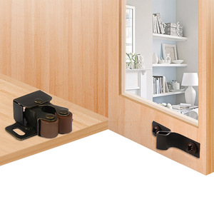 Loquet de porte magnétique à résonance en acier laminé à froid perlé bronze, moderne et simple, accessoire pour armoire et meuble - Product Image 1